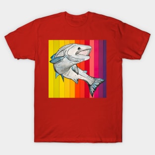 Dancing Dolphin with Rainbow Colors T-Shirt